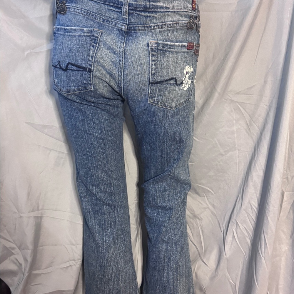 7 For All Mankind Women's Blue Jeans 1-6